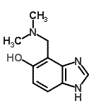CAS 登录号：57050-67-6， 4-[(二甲基氨基)甲基]-1H-苯并咪唑-5-醇