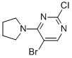 CAS#: 57054-90-7, 5-Bromo-2-Chloro-4-(1-Pyrrolidinyl)Pyrimidine