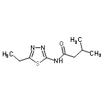 CAS 登录号：571165-54-3， N-(5-乙基-1,3,4-噻二唑-2-基)-3-甲基丁烷酰胺