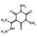 CAS#: 571178-29-5, 5-(1-Hydrazinoethylidene)-1,3-Dimethyl-2,4,6(1H,3H,5H)-Pyrimidinetrione
