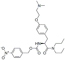 CAS#: 57228-55-4, [(S)-1-[[4-[2-(Dimethylamino)Ethoxy]Phenyl]Methyl]-2-(Dipropylamino)-2-Oxoethyl]Carbamic Acid p-Nitrobenzyl Ester