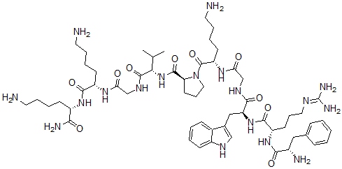 CAS 登录号：57241-86-8， L-苯丙氨酰-L-精氨酰-L-色氨酰甘氨酰-L-赖氨酰-L-脯氨酰-L-缬氨酰甘氨酰-L-赖氨酰-L-赖氨酰胺