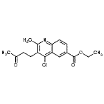 CAS#: 57276-28-5, Ethyl 4-Chloro-2-Methyl-3-(3-Oxobutyl)-6-Quinolinecarboxylate