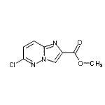 CAS 登录号：572910-59-9， 甲基6-氯咪唑并[1,2-b]哒嗪-2-羧酸酯