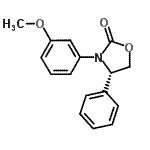 CAS 登录号：572923-03-6， (4S)-3-(3-甲氧基苯基)-4-苯基-1,3-恶唑烷-2-酮