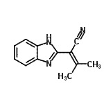 CAS 登录号：57320-11-3， 2-(1H-苯并咪唑-2-基)-3-甲基-2-丁烯腈