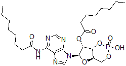 CAS 登录号：57329-09-6， N(1),O(2)-二辛酰环腺苷酸