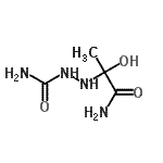 CAS 登录号：57383-88-7， 2-(1-氨基-2-羟基-1-氧代-2-丙基)氨基甲酰肼