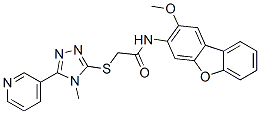 CAS#: 573974-08-0, N-(2-Methoxy-3-Dibenzofuranyl)-2-[[4-Methyl-5-(Pyridin-3-Yl)-4H-1,2,4-Triazol-3-Yl]Thio]-Acetamide
