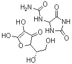 CAS 登录号：57448-83-6， (2,5-二氧代咪唑烷-4-基)脲 L-抗坏血酸盐