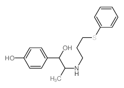 CAS 登录号：57476-29-6， 1-(4-羟基苯基)-2-(3'-苯硫基丙基氨基)-1-丙醇