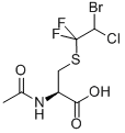 CAS 登录号：57596-70-0， N-乙酰基-S-(2-溴-2-氯-1,1-二氟乙基)-L-半胱氨酸