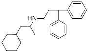 CAS 登录号：57653-27-7， N-(2-环己基-1-甲基乙基)-3,3-二苯基丙胺盐酸盐