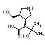 CAS 登录号：577776-82-0， [(3S,4S)-4-(羟基甲基)-3-吡咯烷基](2-甲基-2-丙基)氨基甲酸