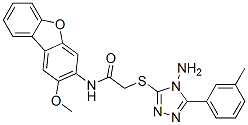 CAS#: 578719-36-5, 2-[[4-Amino-5-(3-Methylphenyl)-4H-1,2,4-Triazol-3-Yl]Thio]-N-(2-Methoxy-3-Dibenzofuranyl)-Acetamide