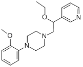 CAS 登录号：58013-09-5， 1-[2-乙氧基-2-(3-吡啶基)乙基]-4-(2-甲氧基苯基)-哌嗪