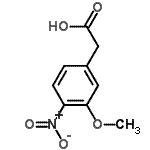 CAS 登录号：5803-22-5， (3-甲氧基-4-硝基苯基)乙酸
