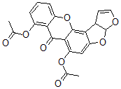 CAS#: 58086-34-3, (3aR,12cS)-3a,12c-Dihydro-6,8-Dihydroxy-7H-Furo[3',2':4,5]Furo[2,3-c]Xanthene-7-One Diacetate