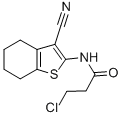 CAS 登录号：58125-41-0， 3-氯-N-(3-氰基-4,5,6,7-四氢-1-苯并噻吩-2-基)丙酰胺