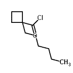 CAS 登录号：58148-20-2， 1-己基环丁烷羰基氯化物