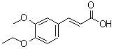 CAS 登录号：58168-81-3， (2E)-3-(4-乙氧基-3-甲氧基苯基)丙烯酸