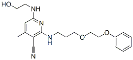 CAS#: 58444-23-8, 6-[(2-Hydroxyethyl)Amino]-4-Methyl-2-[[3-(2-Phenoxyethoxy)Propyl]Amino]Nicotinonitrile
