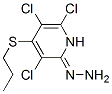 CAS 登录号：58468-55-6， 3,5,6-三氯-4-(丙硫基)-2-吡啶酮腙