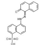 CAS 登录号：5850-93-1， 5-[(2Z)-2-(2-氧代-1(2H)-萘亚基)肼基]-1-萘磺酸