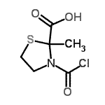CAS#: 58570-41-5, 3-(Chlorocarbonyl)-2-Methyl-1,3-Thiazolidine-2-Carboxylic Acid