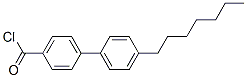 CAS 登录号：58573-87-8， 4-庚基联苯-4'-甲酰氯