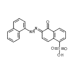 CAS 登录号：5858-53-7， (6E)-6-(1-萘基亚肼基)-5-氧代-5,6-二氢-1-萘磺酸