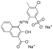 CAS 登录号：5858-82-2， 4-[(4-氯-5-甲基-2-磺酸基苯基)偶氮]-3-羟基-2-萘甲酸二钠