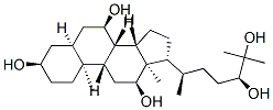 CAS#: 58580-61-3, (3R,5S,7R,8S,9S,10S,12S,13R,14S,17R)-17-[(2R,5S)-5,6-Dihydroxy-6-Methyl-Heptan-2-Yl]-10,13-Dimethyl-2,3,4,5,6,7,8,9,11,12,14,15,16,17-Tetradecahydro-1H-Cyclopenta[a]Phenanthrene-3,7,12-Triol