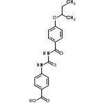 CAS 登录号：586393-71-7， 4-{[(4-仲-丁氧基苯甲酰基)硫代氨基甲酰]氨基}苯甲酸