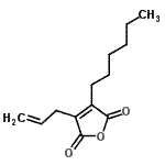 CAS 登录号：586978-91-8， 3-烯丙基-4-己基-2,5-呋喃二酮