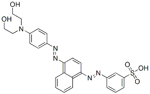CAS#: 58764-34-4, 3-[[4-[[4-[Bis(2-Hydroxyethyl)Amino]Phenyl]Azo]-1-Naphthyl]Azo]Benzenesulphonic Acid