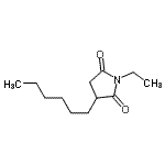 CAS 登录号：588672-36-0， 1-乙基-3-己基-2,5-吡咯烷二酮