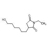 CAS 登录号：588672-38-2， 1-乙基-3-(6-羟基己基)-2,5-吡咯烷二酮