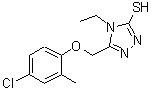 CAS#: 588673-88-5, 5-[(4-Chloro-2-Methylphenoxy)Methyl]-4-Ethyl-4H-1,2,4-Triazole-3-Thiol