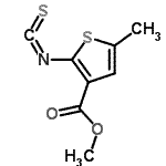 CAS 登录号：588675-85-8， 甲基2-异硫氰酸基-5-甲基-3-噻吩羧酸酯