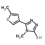 CAS#: 588685-90-9, 4-Methyl-5-(5-Methyl-3-Thienyl)-4H-1,2,4-Triazole-3-Thiol