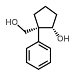 CAS 登录号：588718-91-6， (1S,2R)-2-(羟基甲基)-2-苯基环戊烷醇