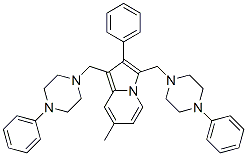 CAS#: 58892-67-4, 1,3-Bis[(4-Phenyl-1-Piperazinyl)Methyl]-7-Methyl-2-Phenylindolizine