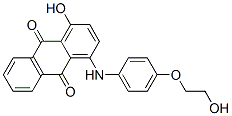 CAS 登录号：58979-45-6， 1-羟基-4-[[4-(2-羟基乙氧基)苯基]氨基]蒽醌