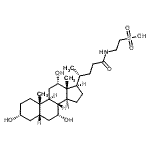 CAS 登录号：59005-70-8， 2-{[(3alpha,5beta,7alpha,8Xi,12alpha)-3,7,12-三羟基-24-氧代胆烷-24-基]氨基}乙烷磺酸