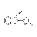 CAS#: 590390-91-3, 2-(5-Chloro-2-Thienyl)-1H-Indole-3-Carbaldehyde