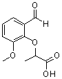 CAS 登录号：590395-57-6， 2-(2-甲酰基-6-甲氧基苯氧基)丙酸