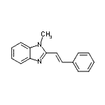 CAS 登录号：59066-63-6， 1-甲基-2-[(E)-2-苯基乙烯基]-1H-苯并咪唑