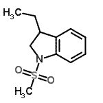 CAS 登录号：591219-80-6， 3-乙基-1-(甲基磺酰基)吲哚啉