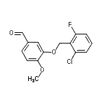 CAS#: 591224-55-4, 3-[(2-Chloro-6-Fluorobenzyl)Oxy]-4-Methoxybenzaldehyde